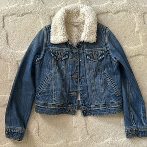 Denim Sherpa lined jacket